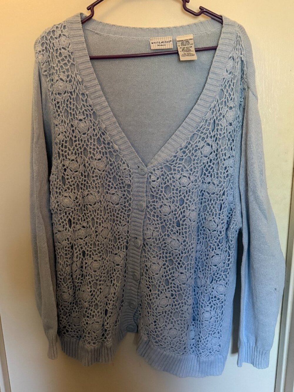 White Stag Baby Blue Cardigan W 22-24